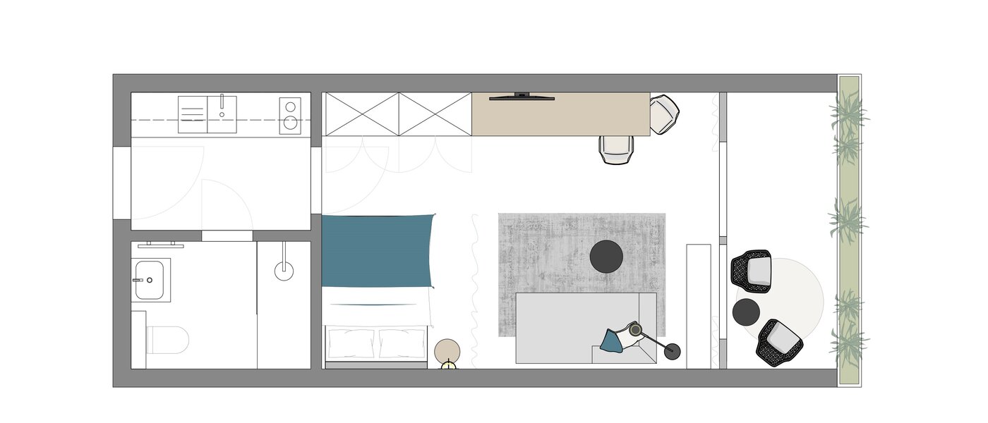 Ploché München Arabellapark 01 Pôdorys 13725