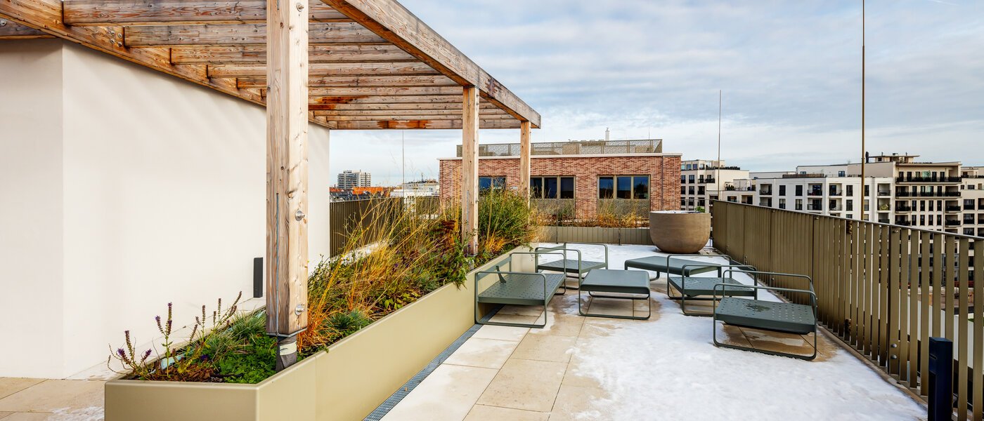 Flad München Au-Haidhausen 01 Fælles terrasse  13751