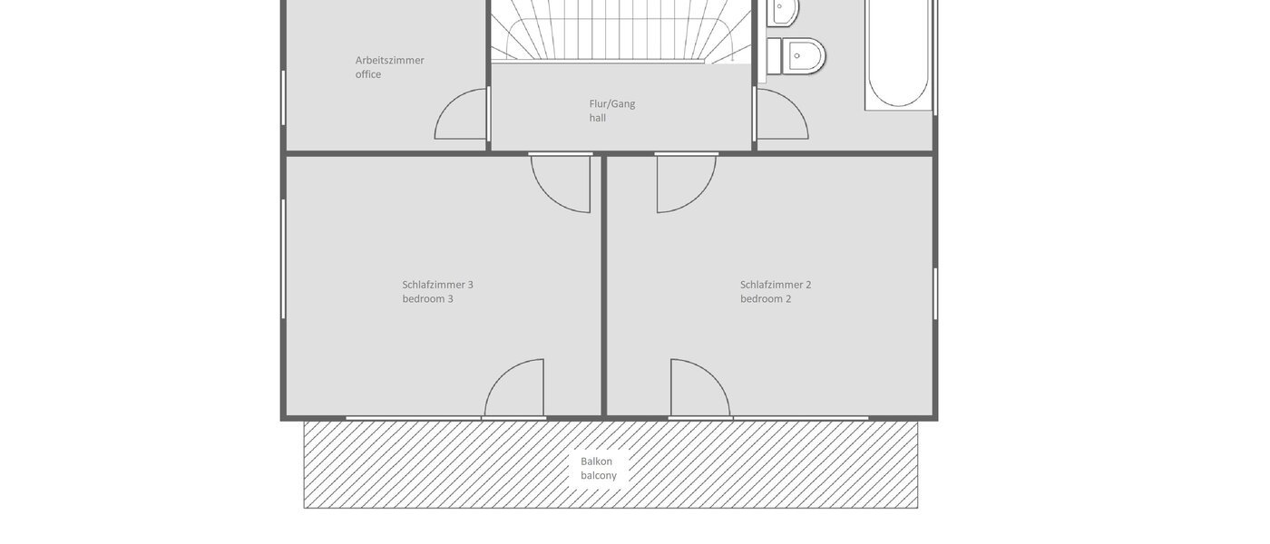 Moradia isolada Oberhaching 02 Planta baixa 13766