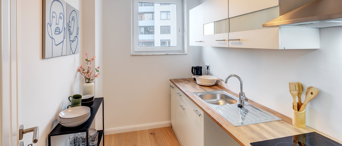 Stanovanje s strešno teraso München Schwabing-West 01 Kuhinja 13771