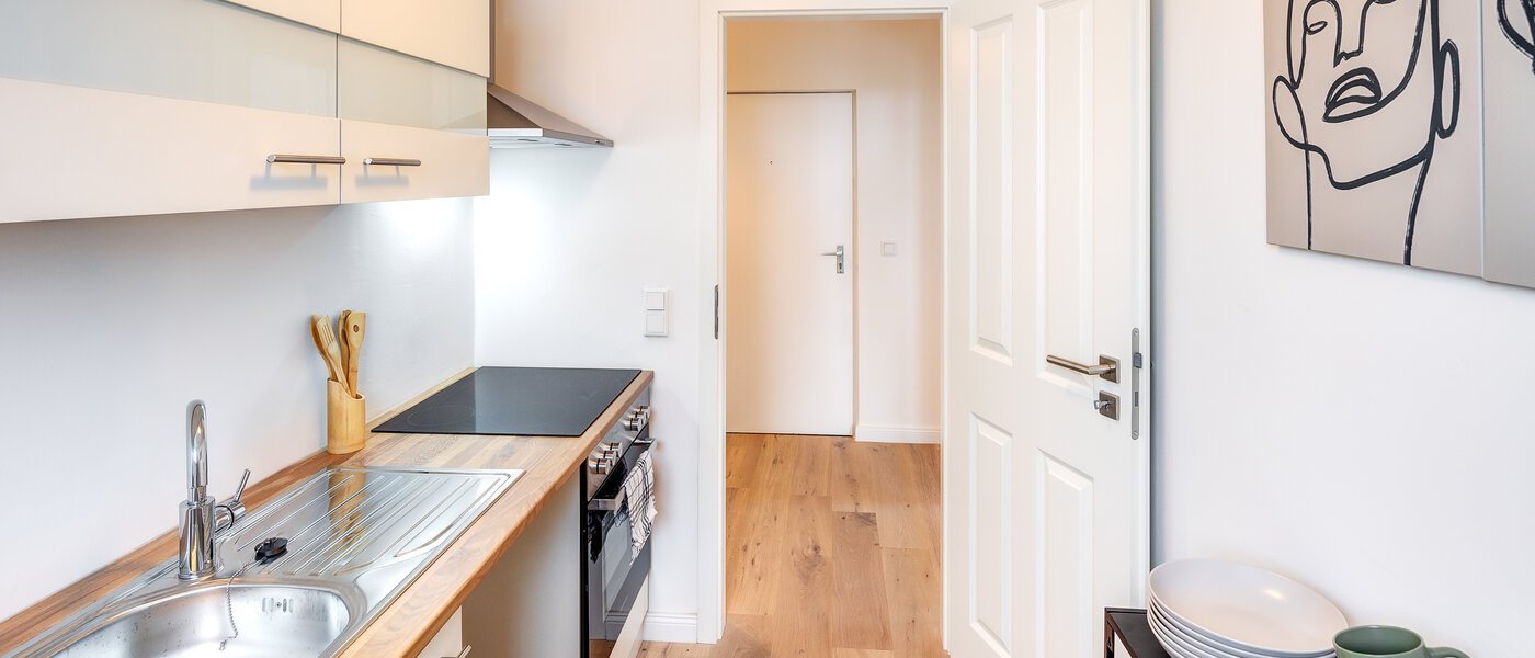 Stanovanje s strešno teraso München Schwabing-West 03 Kuhinja 13771