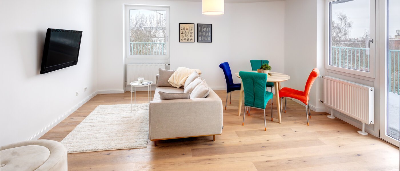 Stanovanje s strešno teraso München Schwabing-West 01 Dnevni prostor 13771