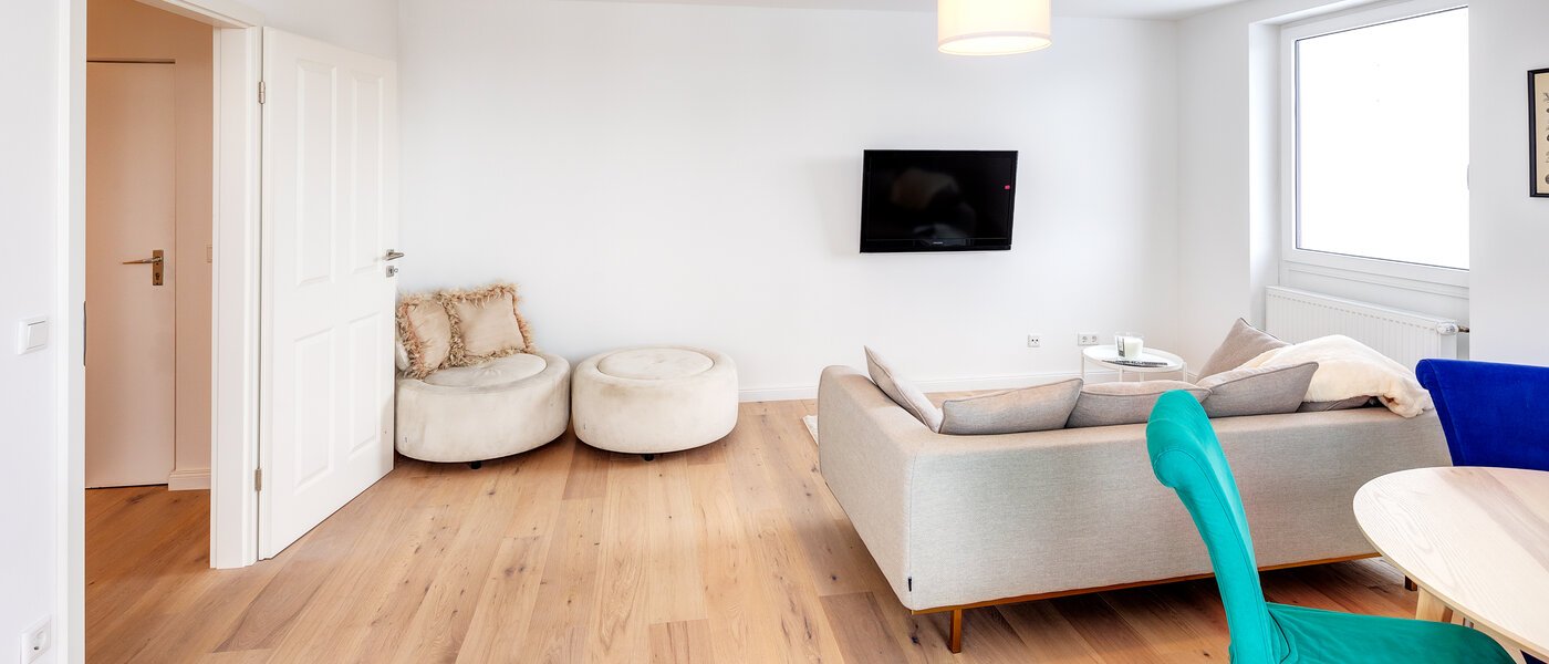 Stanovanje s strešno teraso München Schwabing-West 02 Dnevni prostor 13771