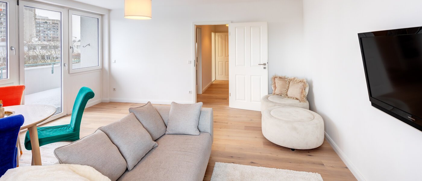 Stanovanje s strešno teraso München Schwabing-West 04 Dnevni prostor 13771