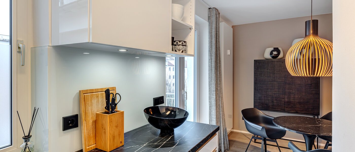 Επίπεδη München Schwabing-Nord (zw. Belgrad- & Leopoldstraße) 04 Κουζίνα 13778