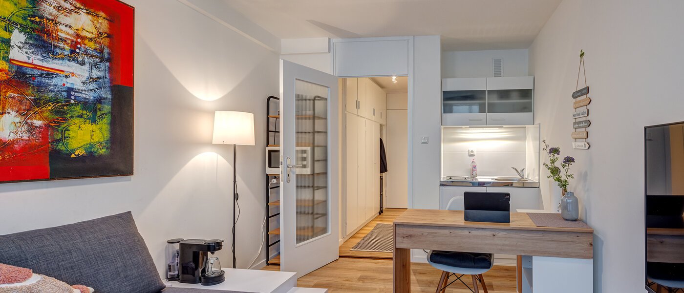 플랫 München Maxvorstadt - Universitätsviertel 03 거실 공간 13779