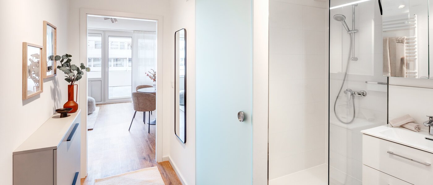 Düz München Neuhausen 02 Koridor/koridor geçidi 13806