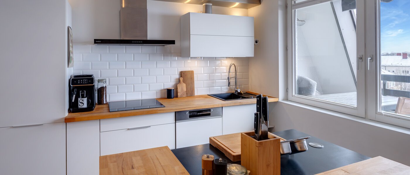 Διαμέρισμα με βεράντα στην ταράτσα München Obergiesing 02 Κουζίνα 13824