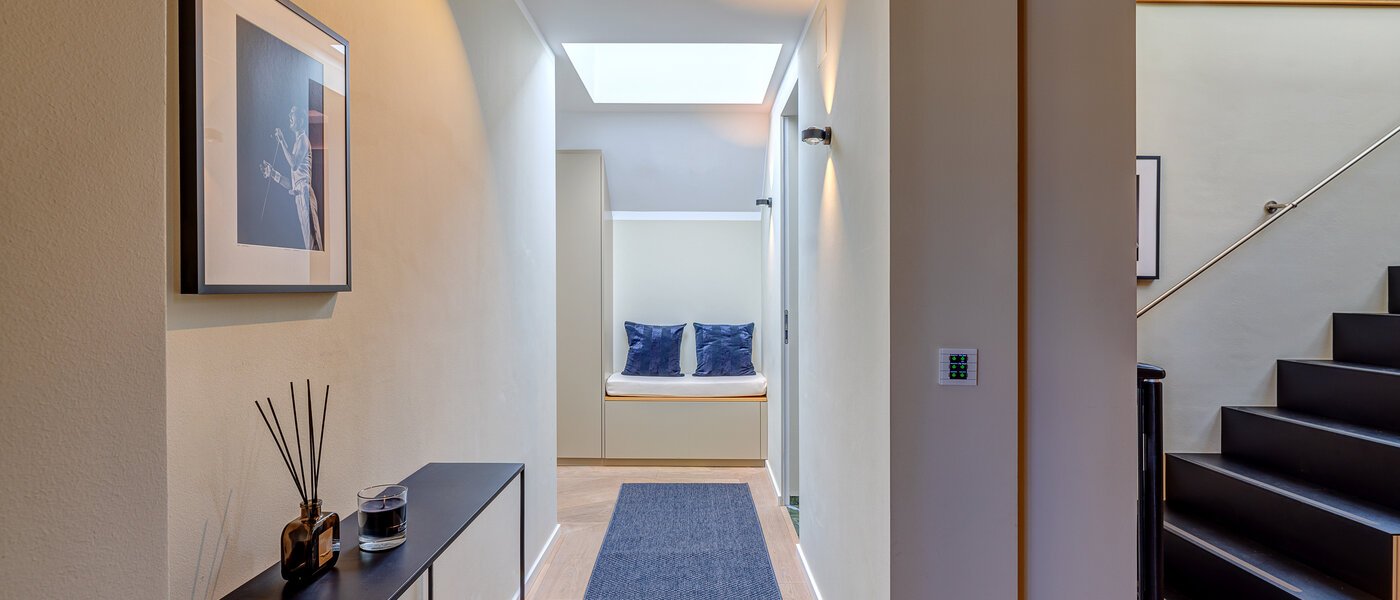 Maisonette gallery flat München Altstadt 03 Corredor/passagem 13841