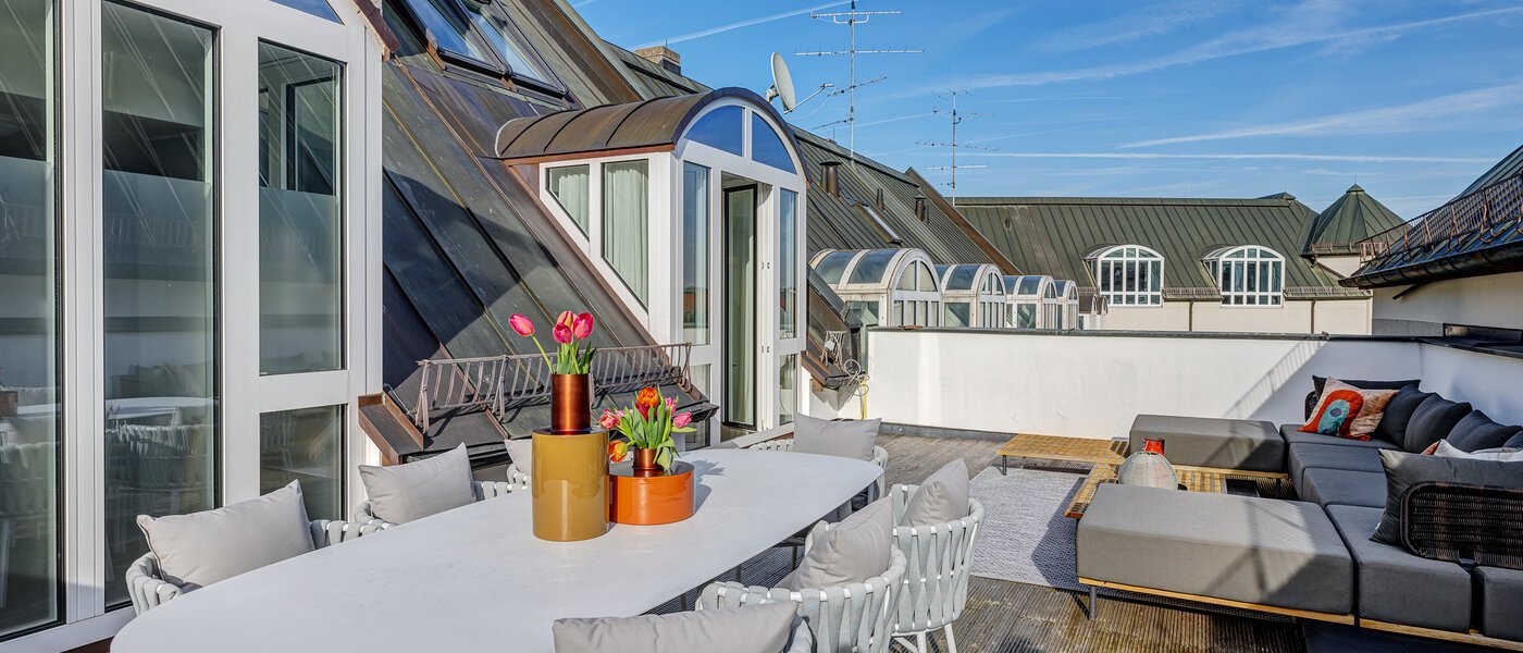 Maisonette gallery flat München Altstadt 03 Terraço no telhado 13841