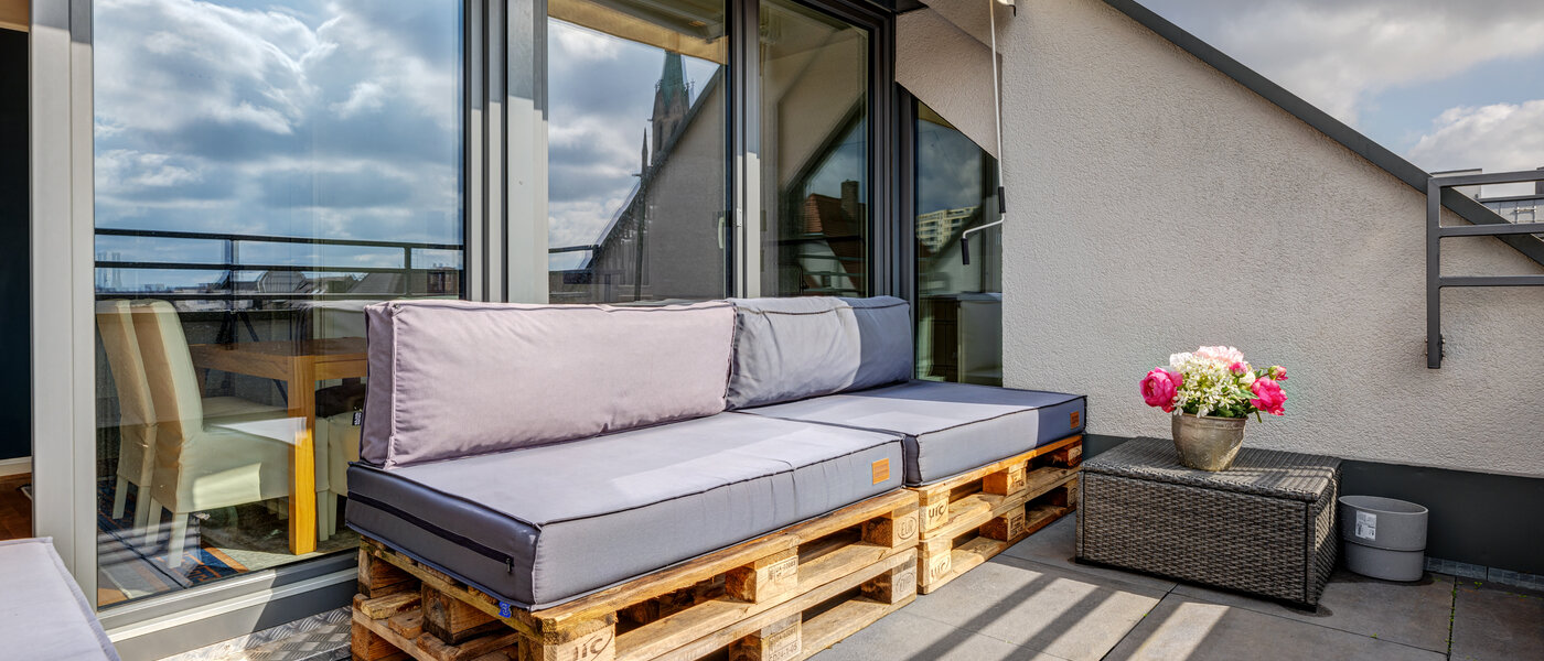 Podstrešno stanovanje München Ludwigsvorstadt 03 Strešna terasa 13896