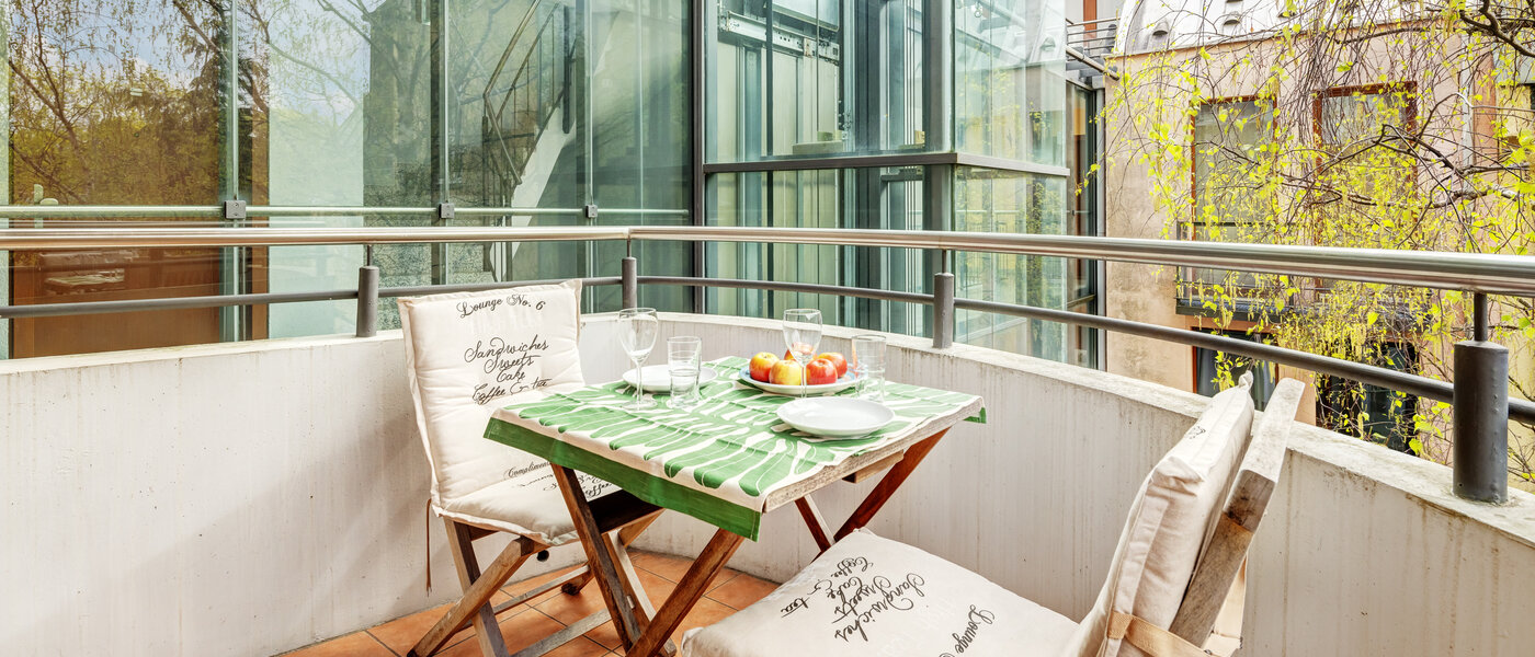 Плоский München Schwabing 02 Балкон 13906