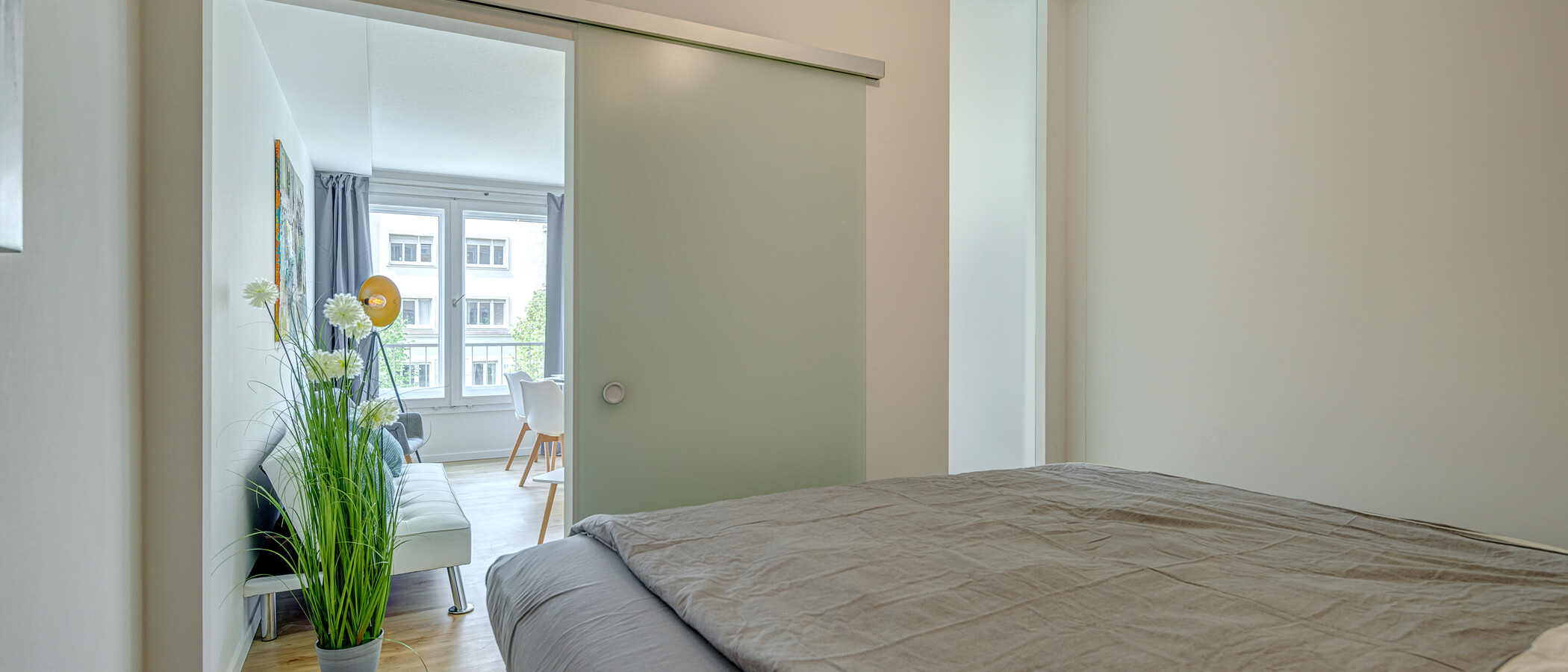 Ploché München Haidhausen 03 Ložnice 13929