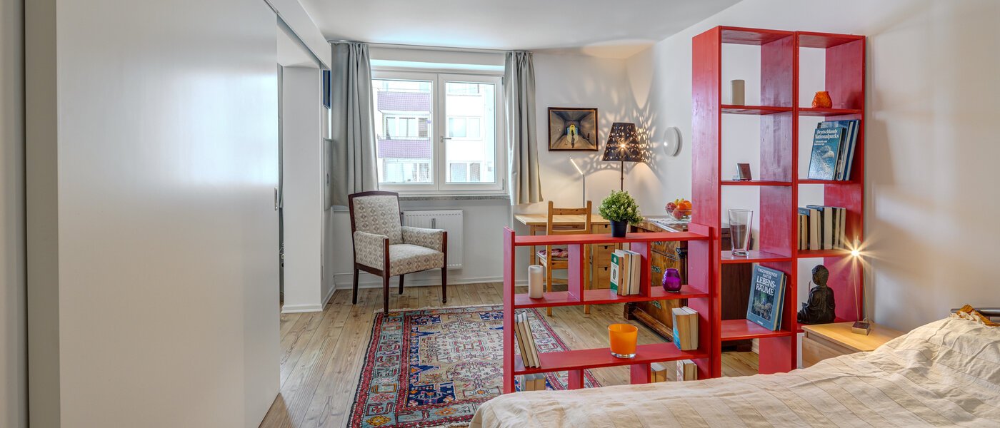 Ploché München Schwabing-West 01 Ložnice 13932