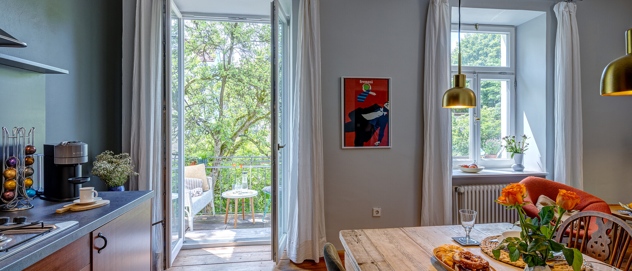 Ravna stran München Untergiesing 02 Kuhinja 13977