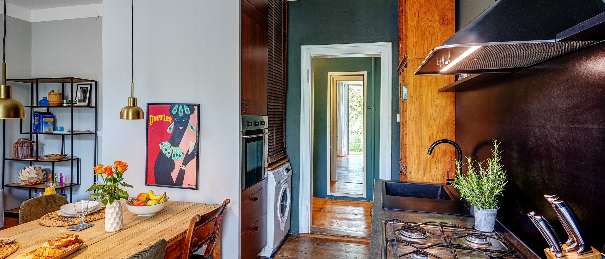 Ravna stran München Untergiesing 03 Kuhinja 13977