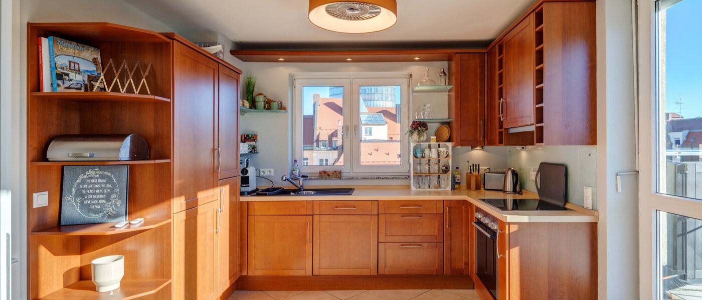 옥상 테라스 플랫 München Neuhausen 01 주방 13988