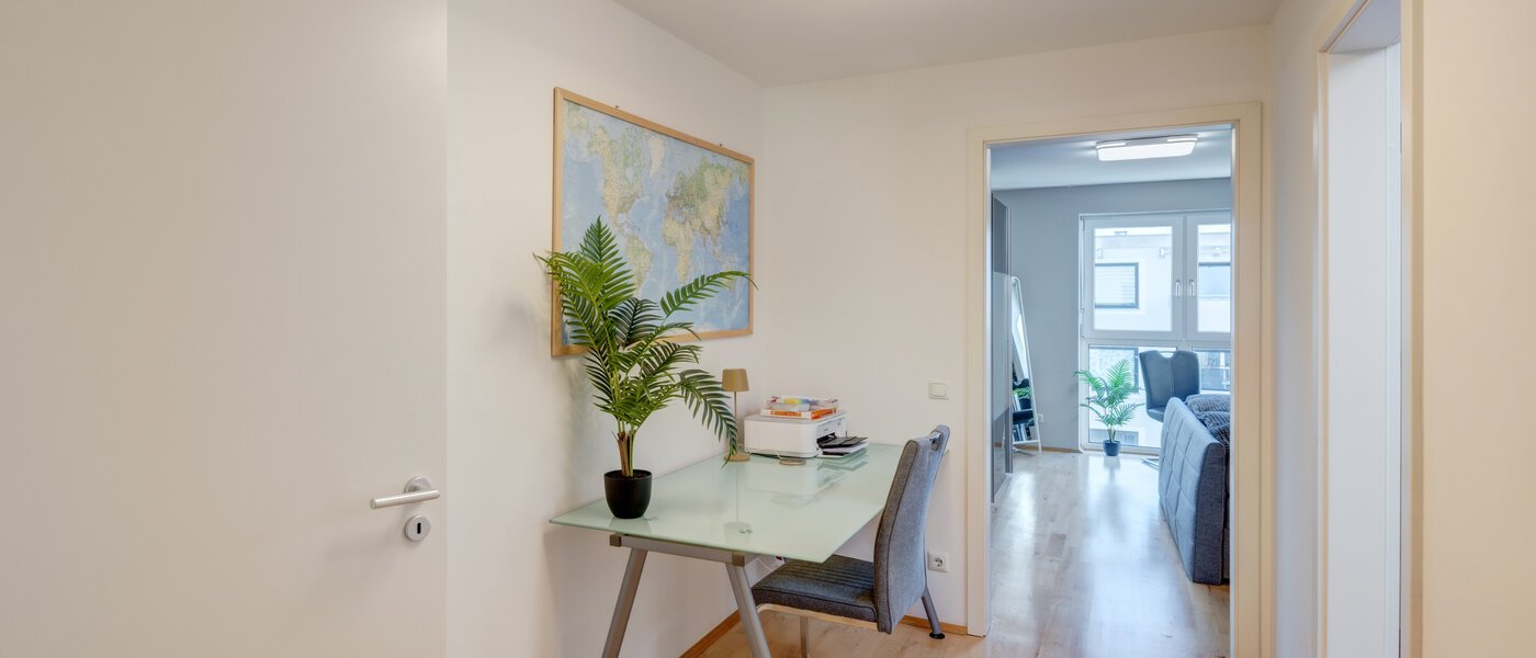 옥상 테라스 플랫 München Neuhausen 01 작업 영역 13988