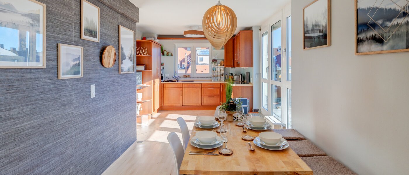 옥상 테라스 플랫 München Neuhausen 04 거실 공간 13988