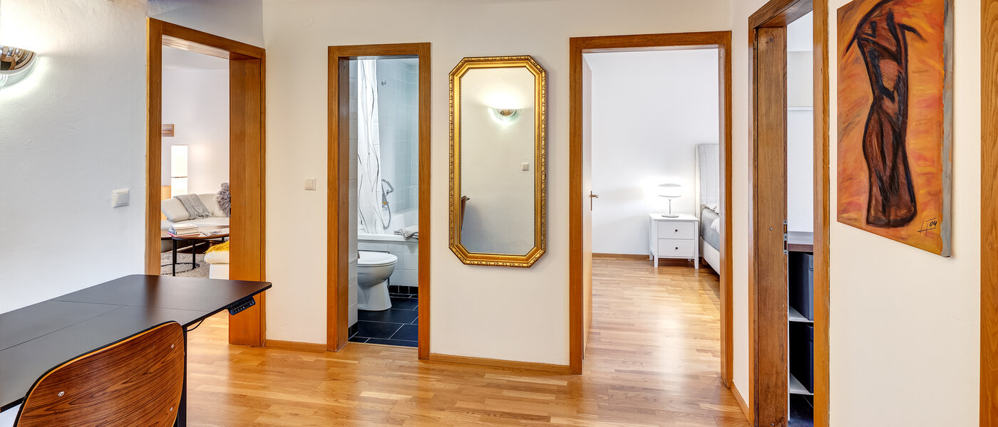 Płaski München Schwabing-West (rund um den Bonner Platz) 02 Korytarz/przejście 13991