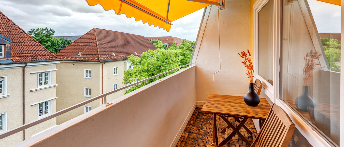 Płaski München Schwabing-West (rund um den Bonner Platz) 02 Loggia 13991