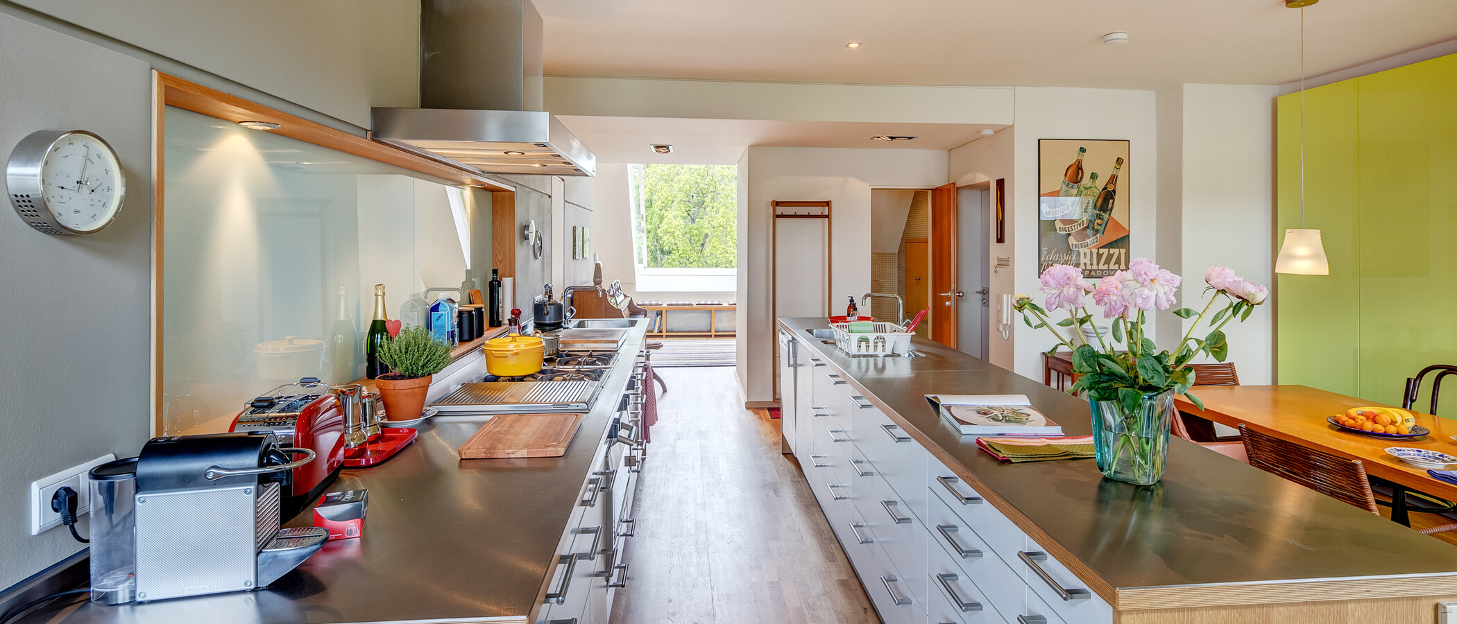 Maisonette galéria lakás München Glockenbachviertel 01 Konyha 13995