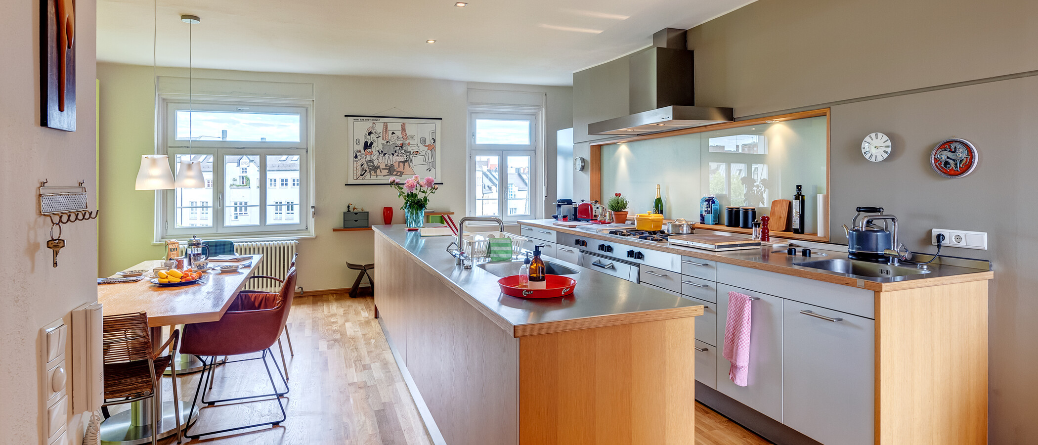 Maisonette galéria lakás München Glockenbachviertel 03 Konyha 13995