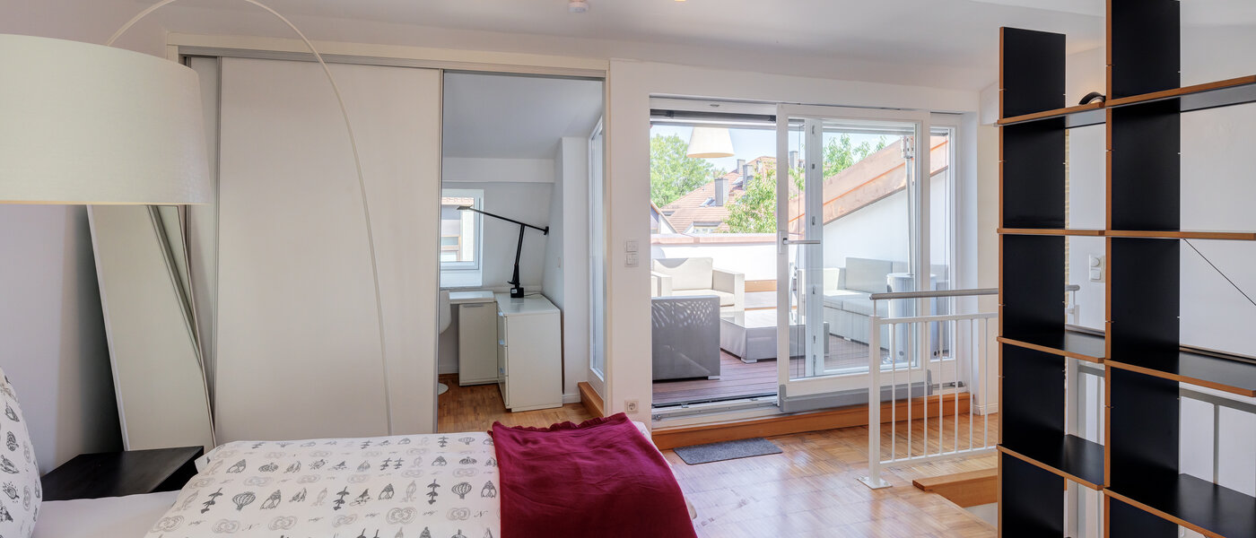 Mieszkanie typu maisonette München Lehel 03 Sypialnia 14018