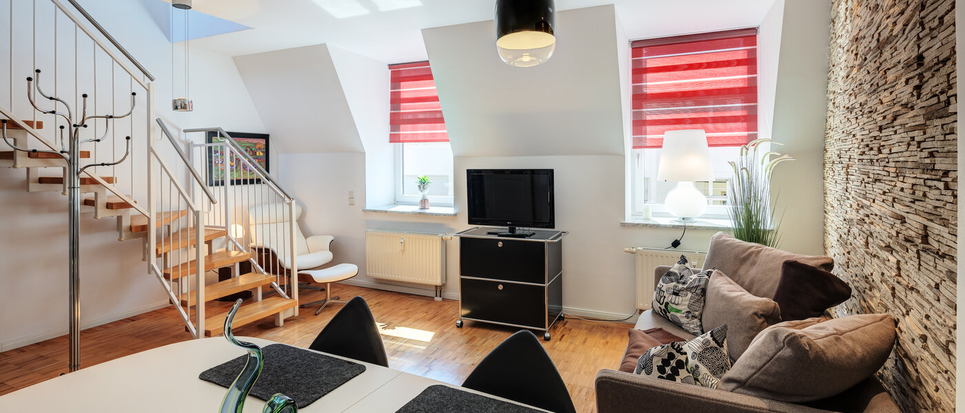 Mieszkanie typu maisonette München Lehel 04 Część dzienna 14018