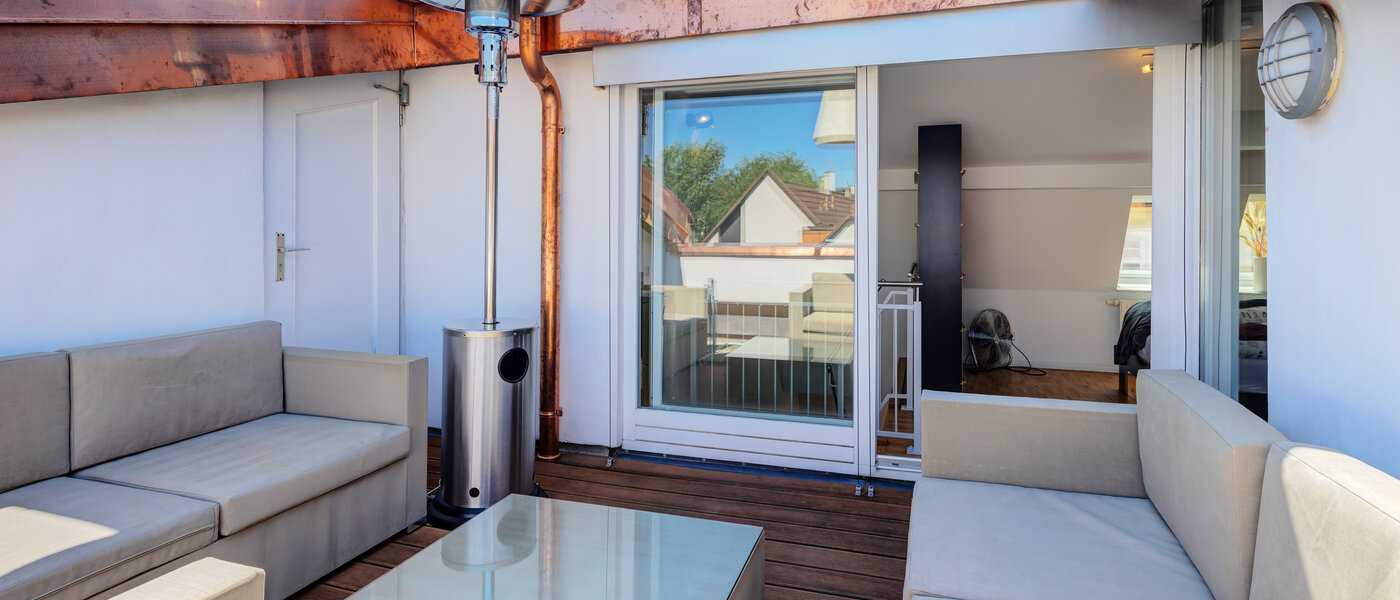 Mieszkanie typu maisonette München Lehel 03 Taras na dachu 14018