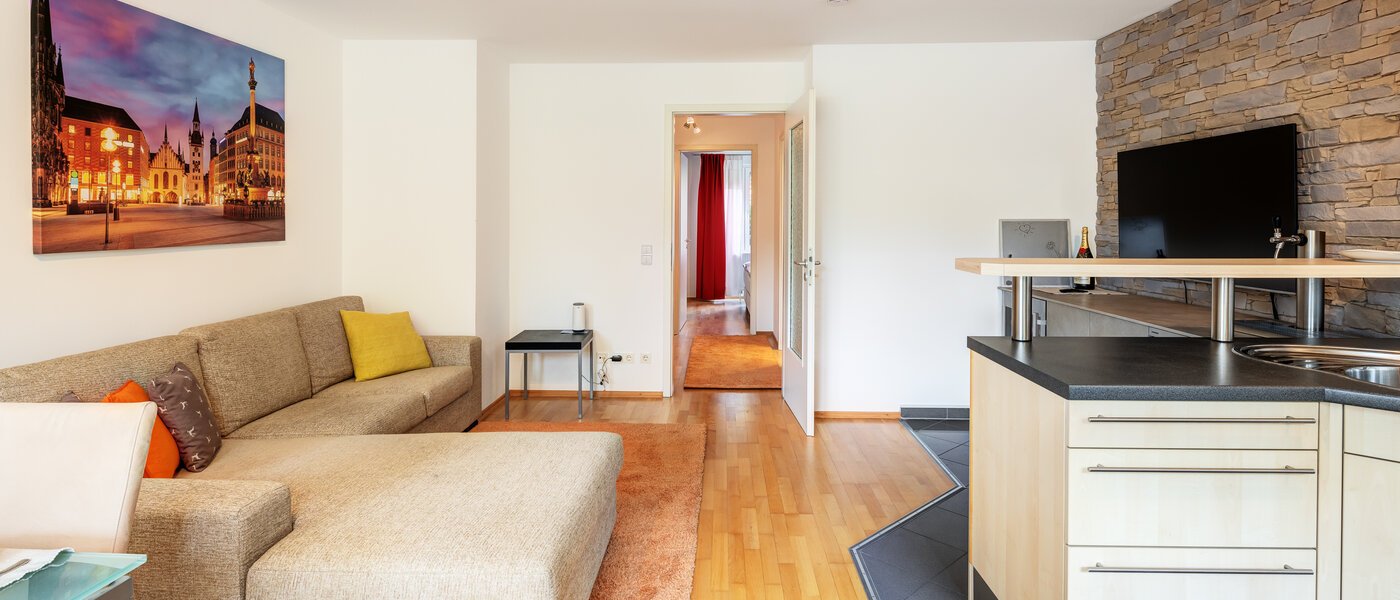 Flat München Daglfing 03 Stue og oppholdsrom 14078