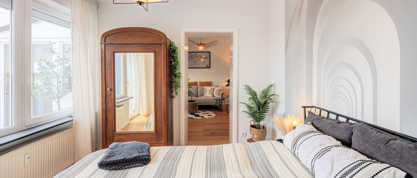 Ploché München Neufahrn b. Freising 03 Spálňa 14081