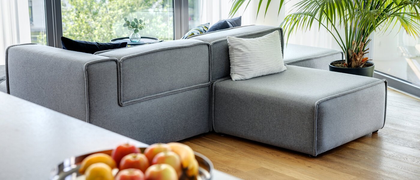 플랫 München Obersendling 02 거실 공간 14091