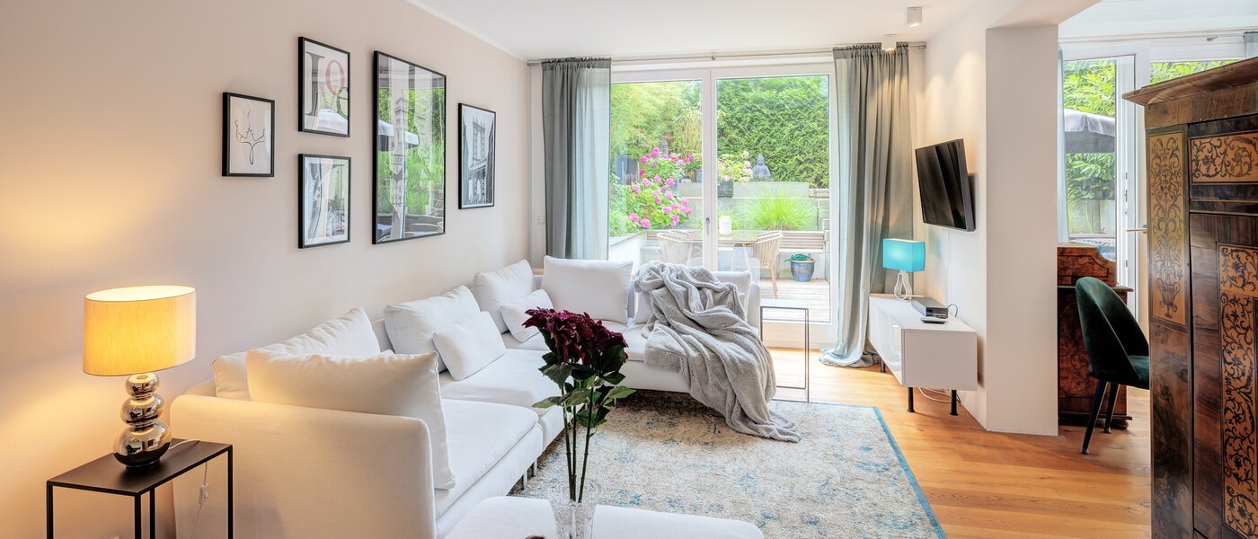 메조넷 플랫 München Solln 01 거실 공간 14111