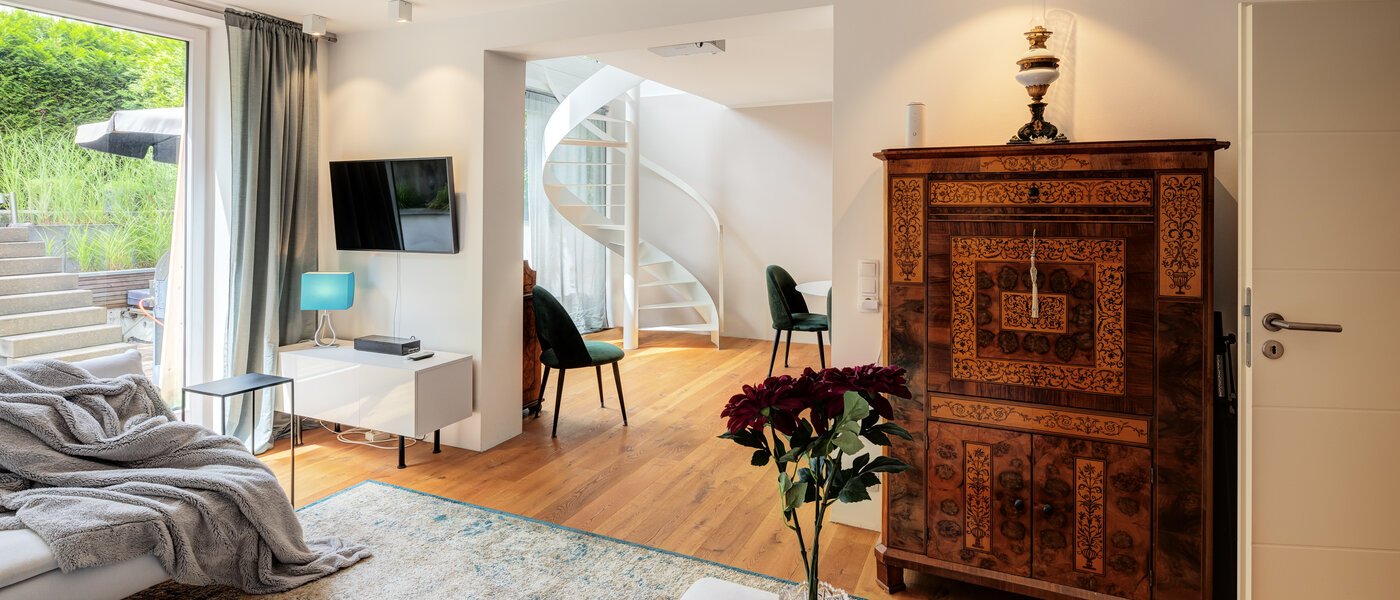 메조넷 플랫 München Solln 03 거실 공간 14111