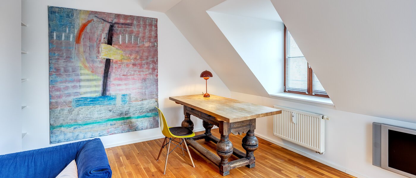 다락방 평면 München Isarvorstadt 03 거실 공간 14172