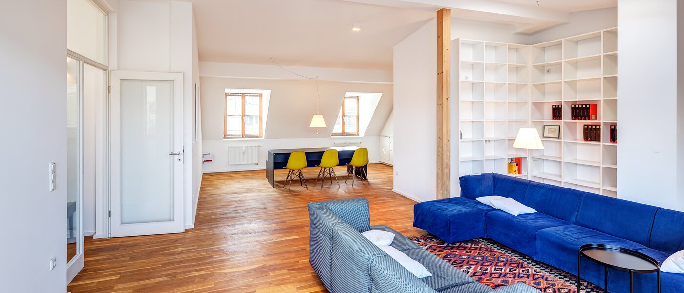 다락방 평면 München Isarvorstadt 04 거실 공간 14172