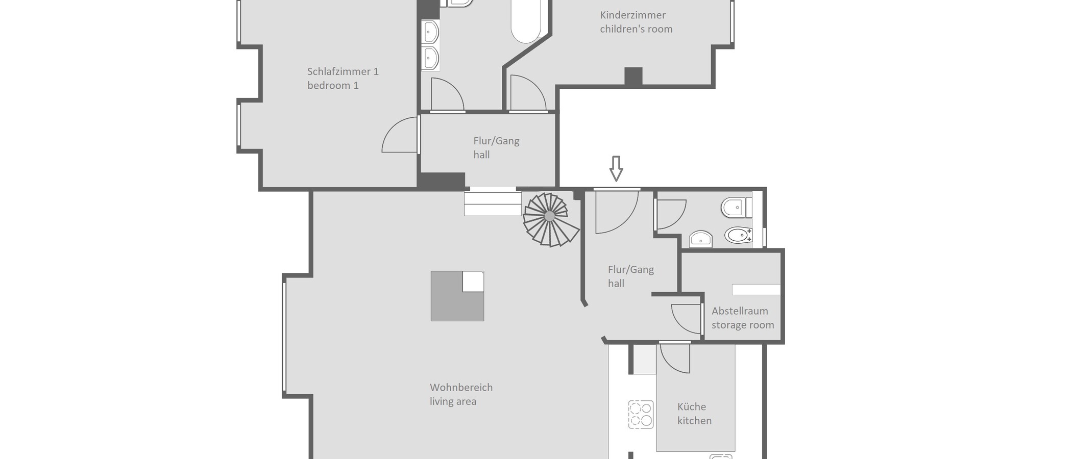 Maisonnette München Solln 01 Plattegrond 14193