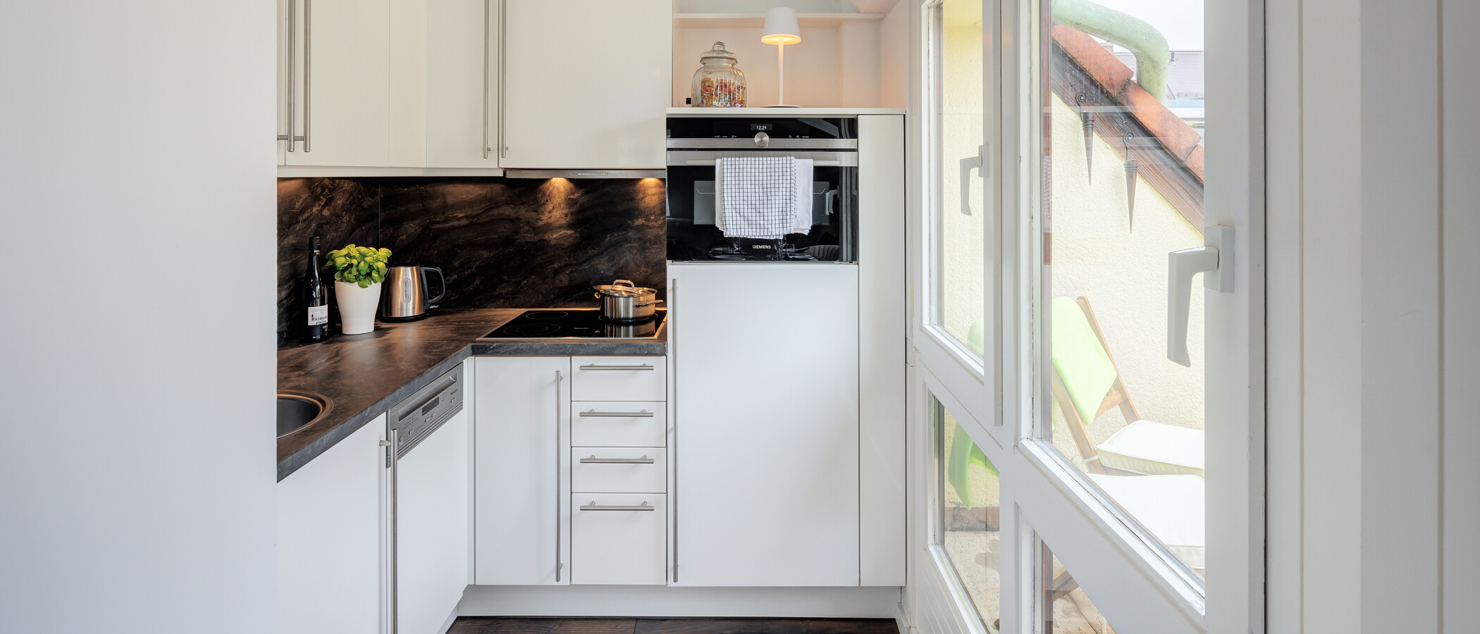 Çatı teraslı daire München Großhadern 01 Mutfak 14211