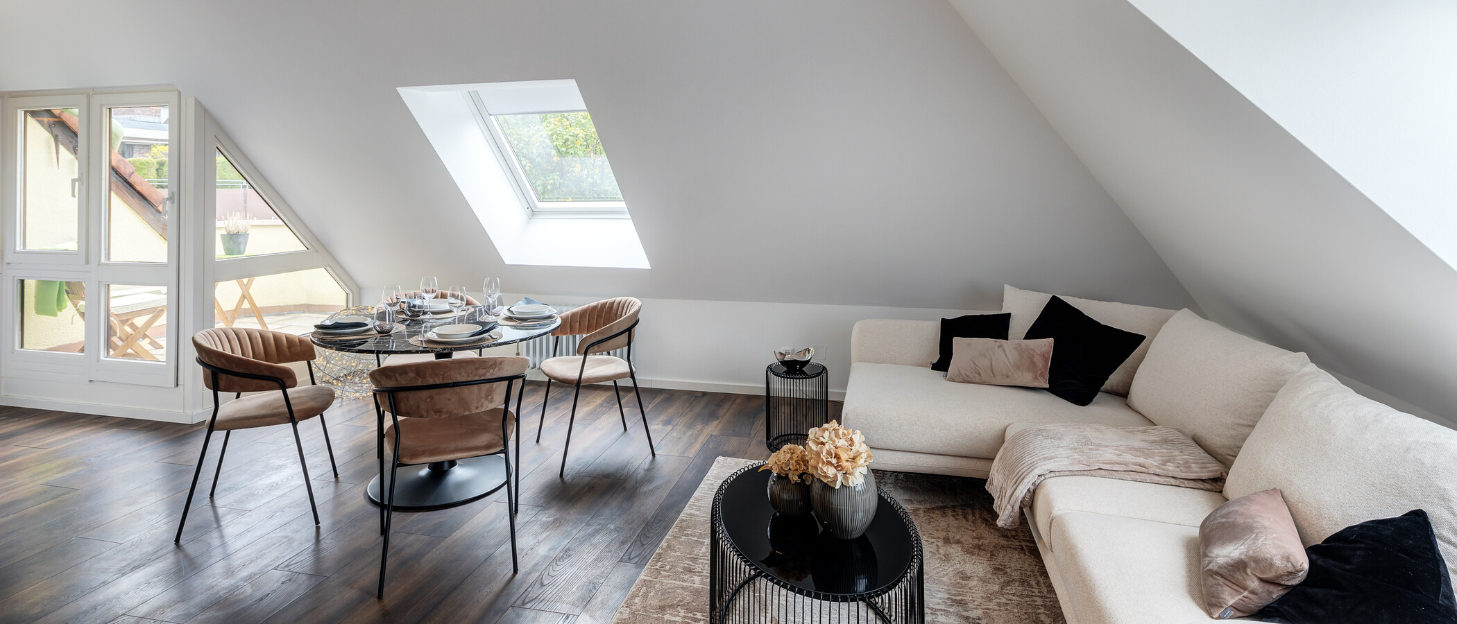 Çatı teraslı daire München Großhadern 02 Yaşam alanı 14211