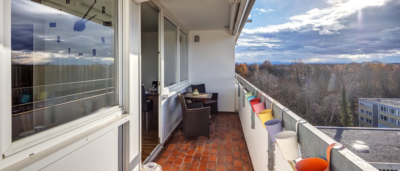 Плоский München Ramersdorf 01 Балкон 14218