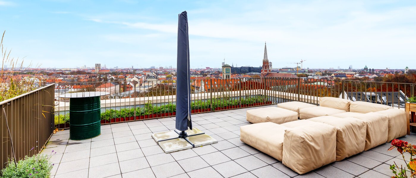 Penthouse byt München Au 01 Strešná terasa 14243