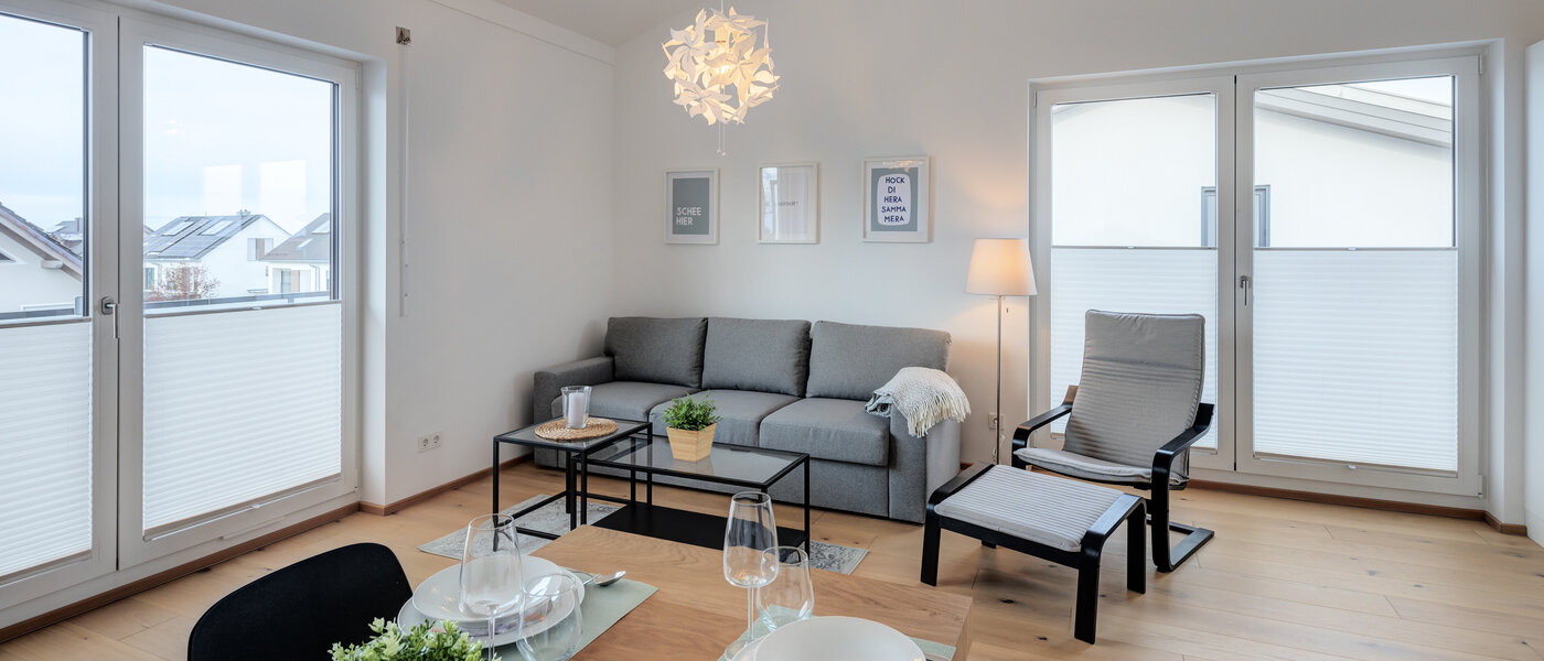 Penthouse byt Putzbrunn 02 Obývací prostor 14256