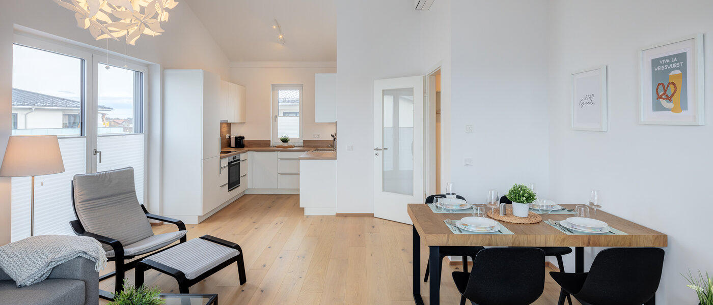 Penthouse byt Putzbrunn 03 Obývací prostor 14256