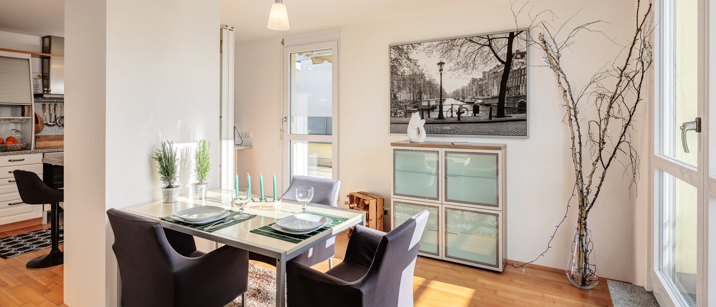 Apartament cu terasă pe acoperiș München Untermenzing 04 Zona de zi 14293