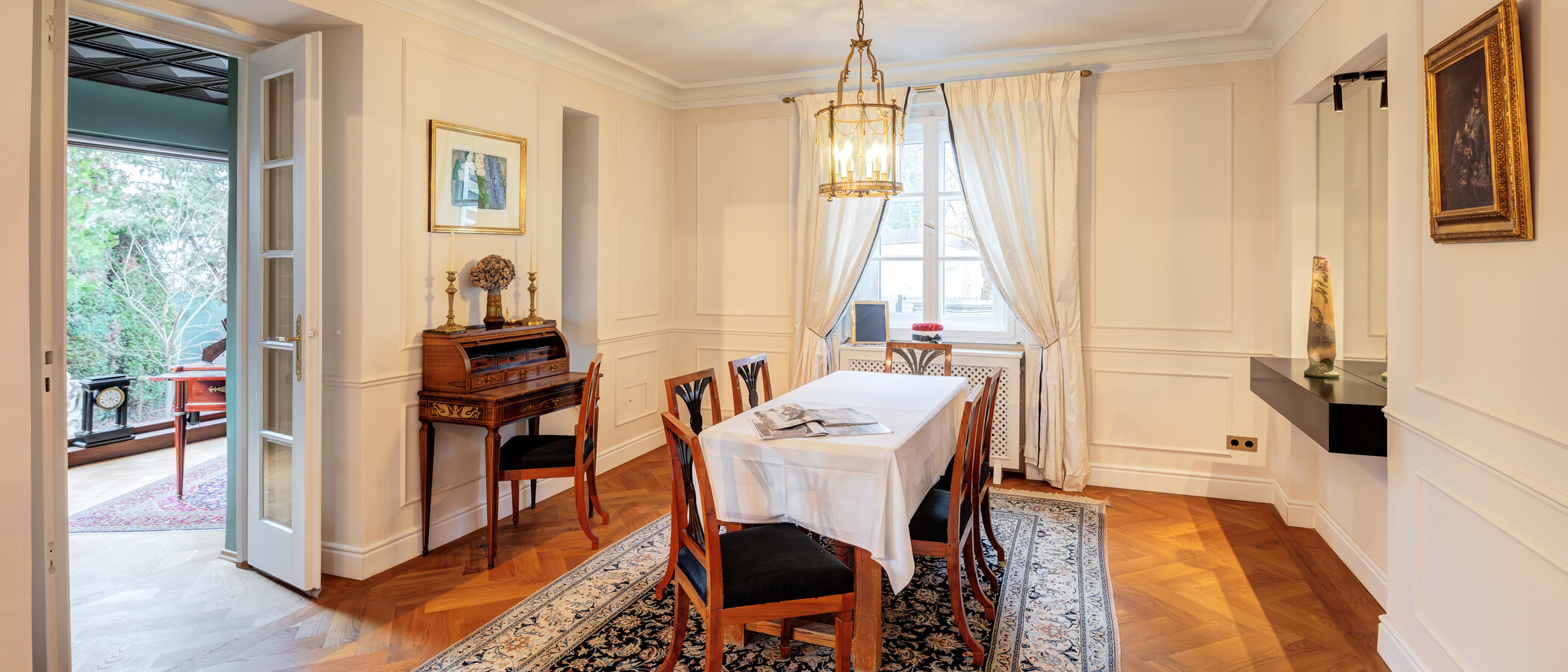 플랫 München Nymphenburg 02 다이닝 룸 14294