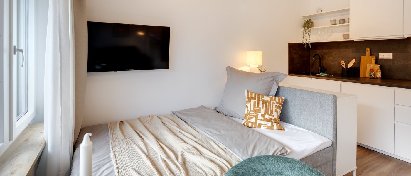 Plat München Schwabing-Nord (zw. Leopoldstraße & Englischen Garten) 01 Slaapgedeelte 14305