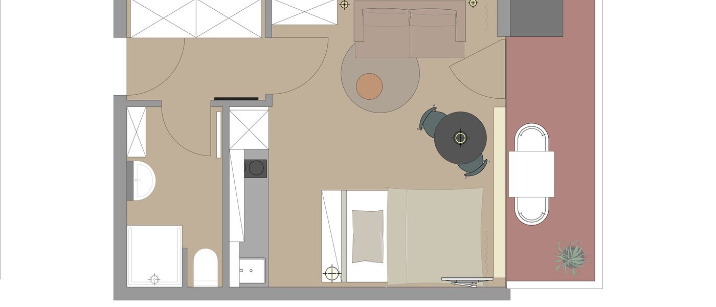 Plat München Schwabing-Nord (zw. Leopoldstraße & Englischen Garten) 01 Plattegrond 14305