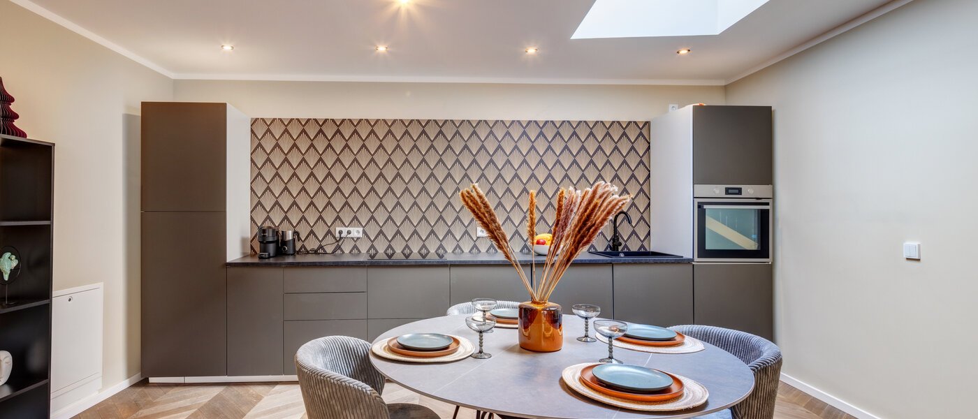 Maisonette lakás München Glockenbachviertel 01 Konyha 14318