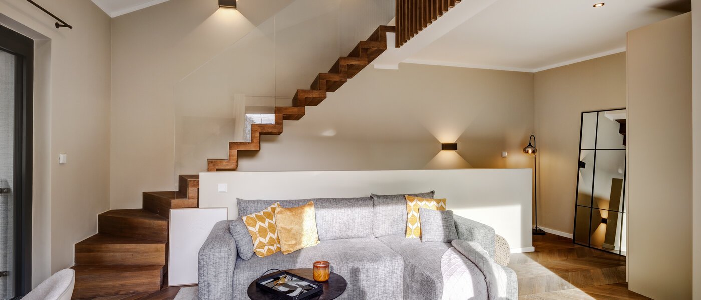 Maisonette lakás München Glockenbachviertel 02 2. nappali 14318